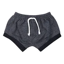 Летние шорты для маленьких мальчиков и девочек, повседневные спортивные штаны в полоску, шорты, одежда с эластичной резинкой на талии, Y85