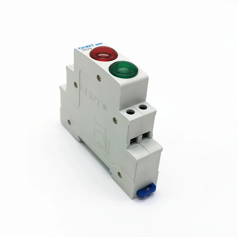 CHINT Din рейку световой индикатор ND9 AC DC230V 24V красный и зеленый светодиодный ламповый индикатор