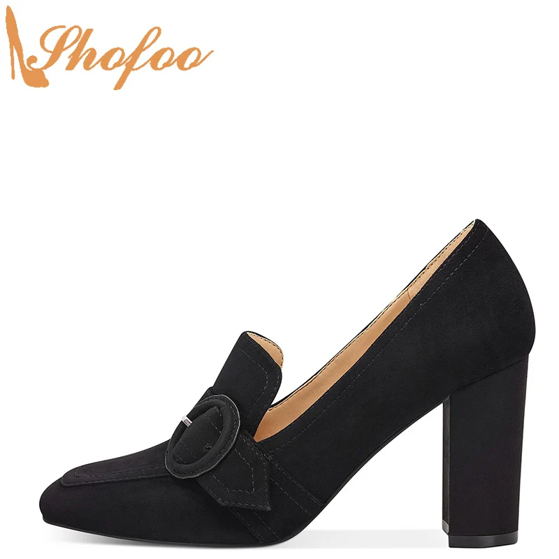 ladies high heeled loafers
