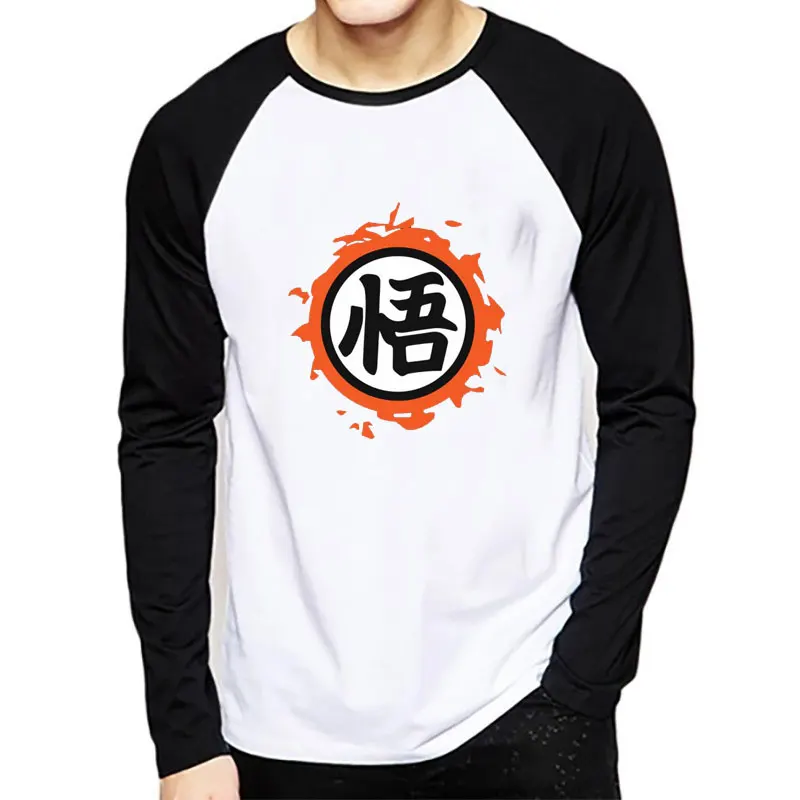 

Dragon Ball Z Raglan Long Sleeve T Shirt Men Winter Slim Fit Cosplay Wukong 3D T Shirts Vegeta Tshirt Homme Anime Tee Shirt