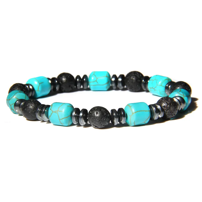 Браслет из Бирюзы и натурального камня для женщин мужчин | Украшения аксессуары