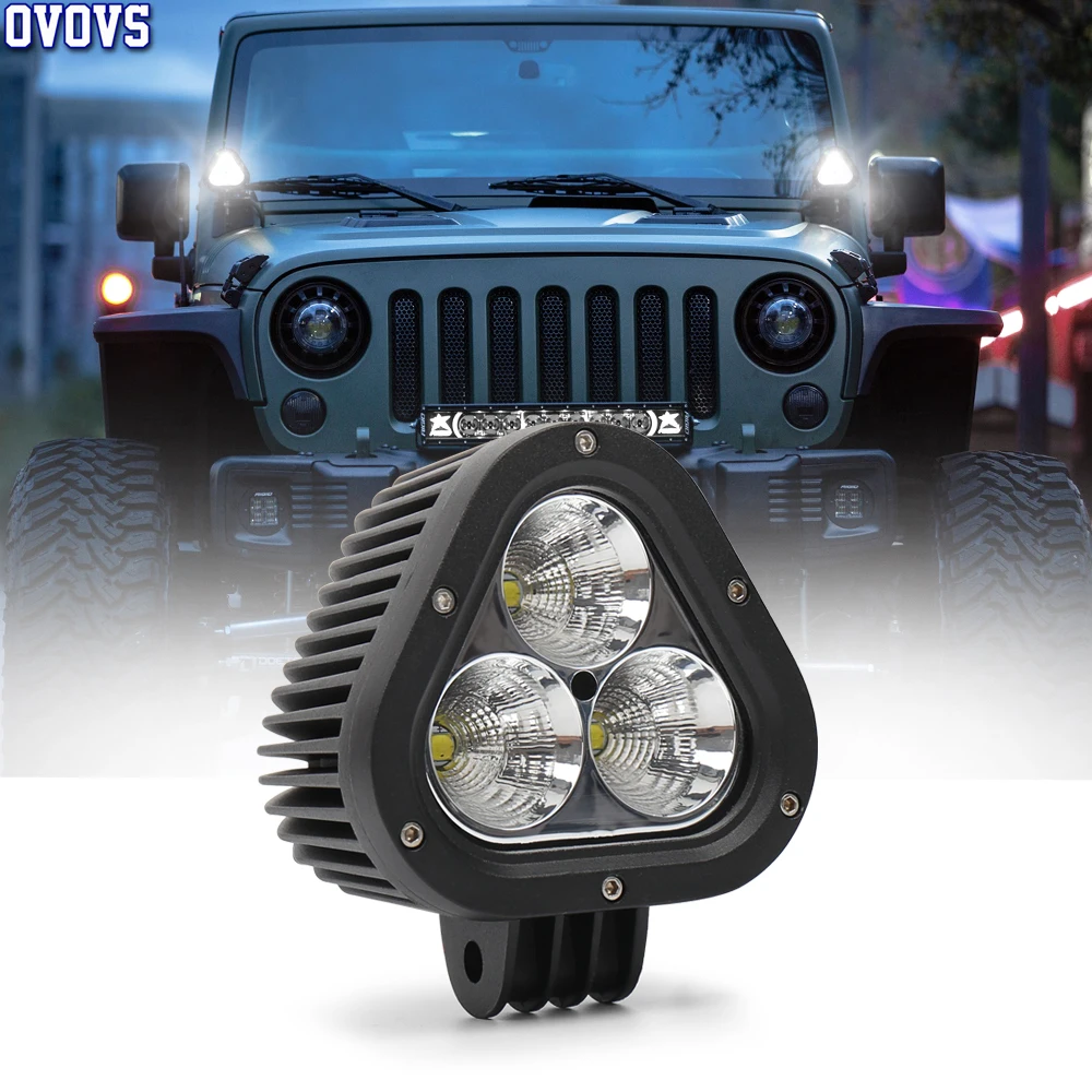 3pcs Flood Driving Lights Lens Fog Lamp Cover Fit HID Xenon SUV Spot Work Light 3pcs Flood Driving Lights Lens Fog Lamp Cover Fit HID Xenon SUV Spot Work Light