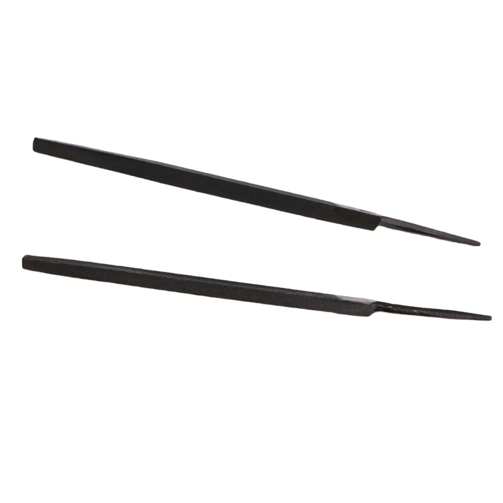 2pcs Guitar Fret Crowning Luthier File Triangular File for String Instrument