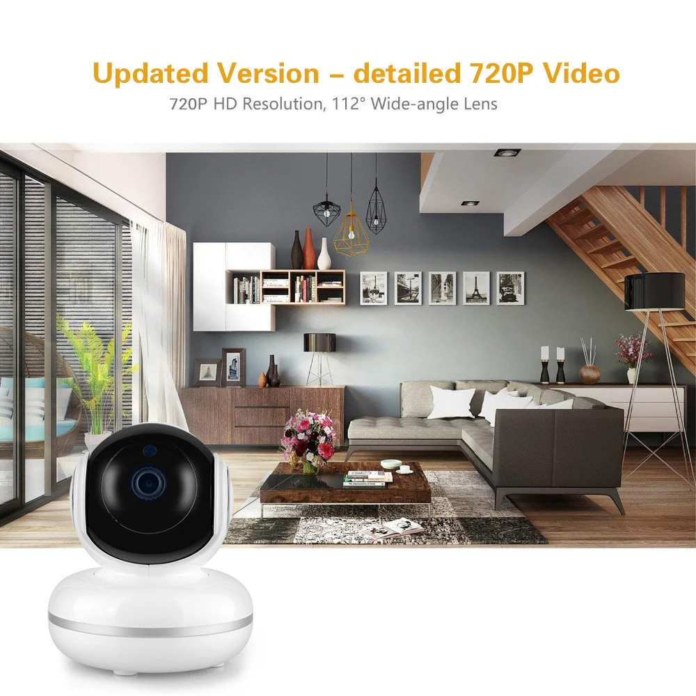 HD 1080 P/720 P беспроводная Wi-Fi IP камера ночного видения с функцией обнаружения движения, двухсторонняя аудиосистема для дома, для безопасности детей, умная камера наблюдения