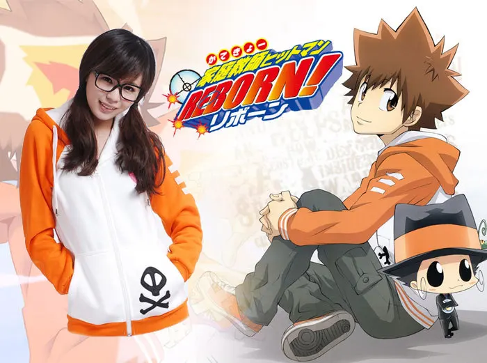 Anime HITMAN REBORN! Katekyo Hitman Reborn Sawada Tsunayoshi Cosplay Costume All Size Halloween Costumes for Women Men |