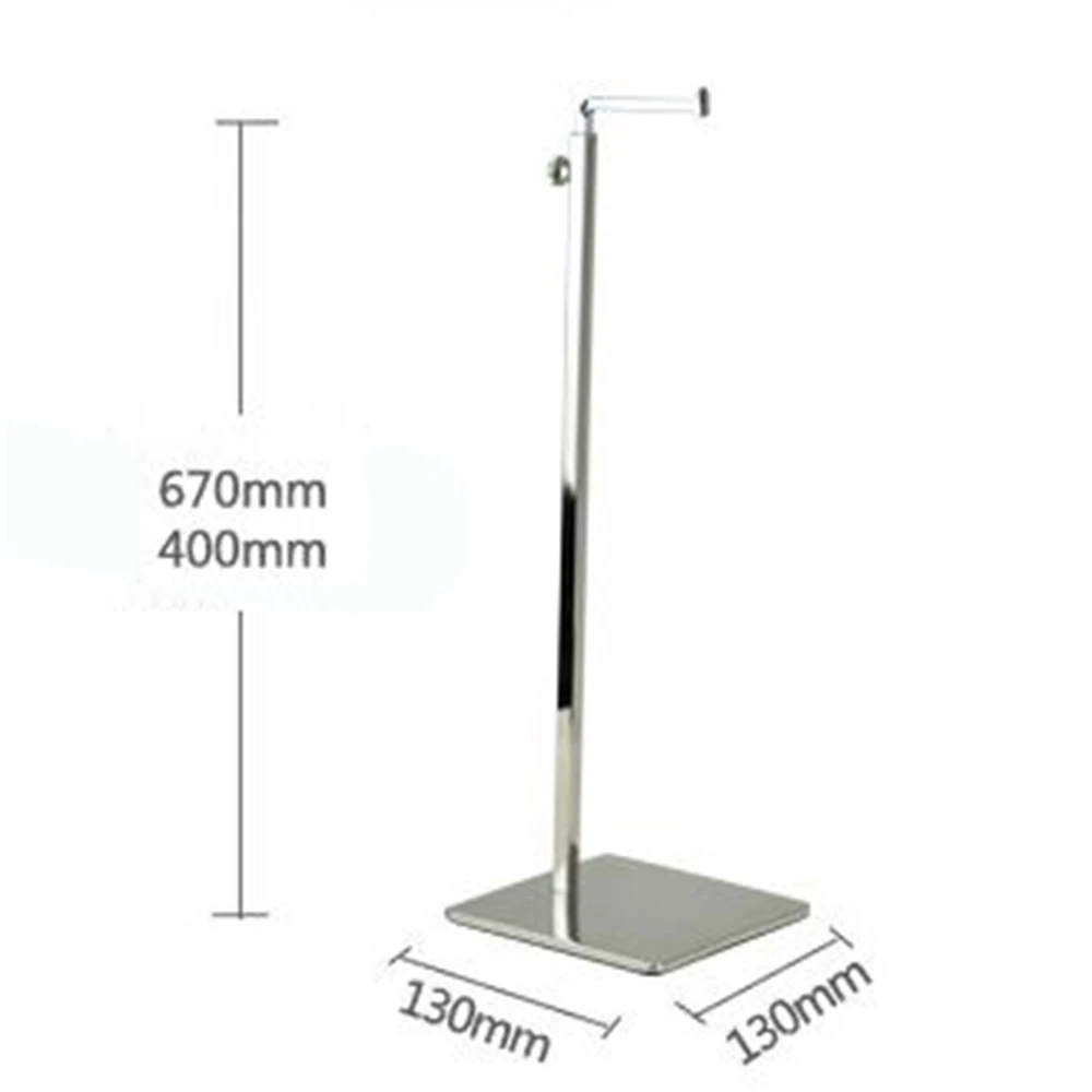 Stainless Steel Metal Silvery Black White Bag Holder Hair Hat Holder Display Rack Stand Shelf