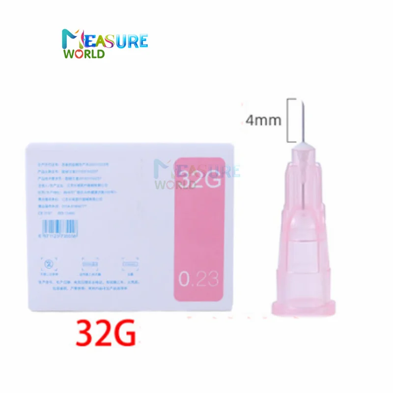32G 4mm needle Piercing Transparent Syringe Injection glue Clear Tip Cap ForPharmaceutical injection X13MM | Инструменты
