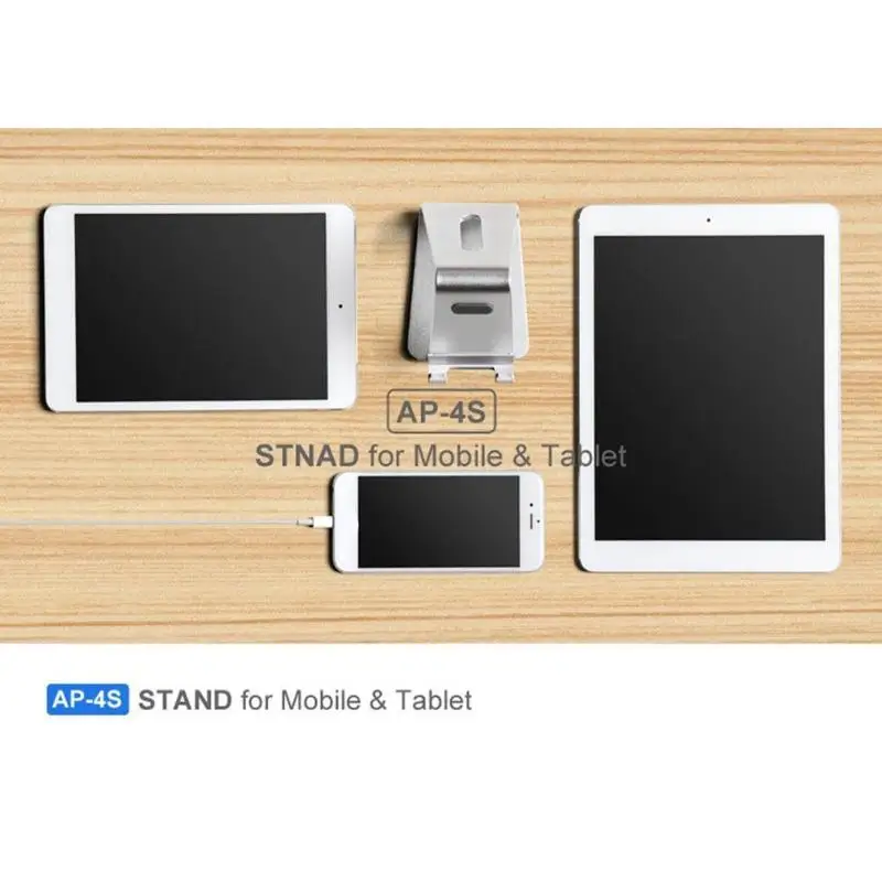 Universal Aluminum Alloy Tablet Phone Holder Stand Portable Desk Table Metal Mobile Phone Bracket for Smartphones Tablets Props