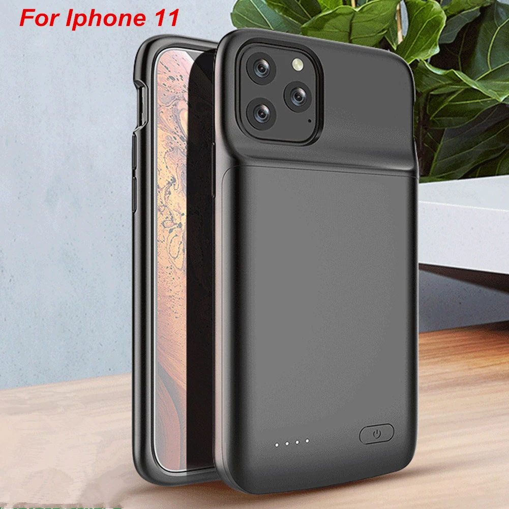 

5000 Mah For iphone 11 Battery Case Silicone material Ultra-thin Smart Cover Power Bank For iphone 11