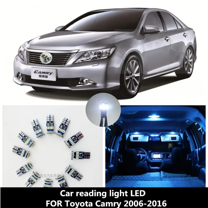 

Car reading light LED modification FOR Toyota Camry 2006-2016 car ceiling light car interior decoration light 10PCS 6000K 12V