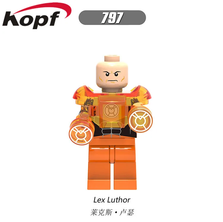 797 20Pcs No Box 20 шт. красивые фигурки Cyborg Reverse-Flash Lex-Luther Firestorm Lobo Action Бэтмен строительные блоки кирпичи игрушки для детей XH 753 - Цвет: 797 20Pcs No Box