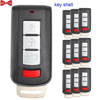 

KEYECU 10pcs for Mitsubishi Lancer Galant Outlander Eclipse Remote Car Key Shell Case Fob OUC644M-KEY-N
