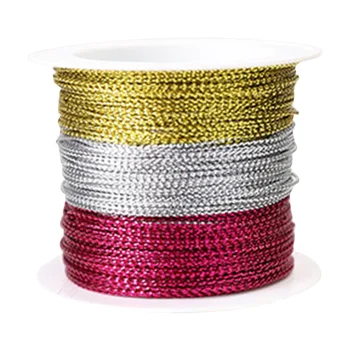 

Home For Jewelry Sewing Accessory Gold Twine String Christmas Packing DIY Craft Portable Wedding Thread With Coil Durable