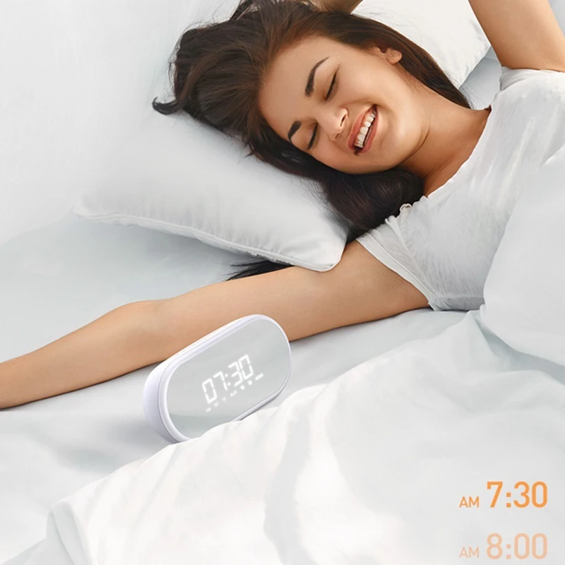 Fashion-Portable Bluetooth Speaker with Alarm Clock Wireless Loudspeaker Music Surround Loudspeaker