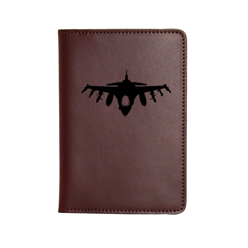 Engraved Airplane Plane Travel Passport Cover Real Leather Credit Card Holders Custom Name Passport Holders Card Wallet - Color: Red passport cover