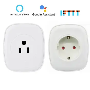 

Smart Wifi Socket EU US Plug Power Monitor Wireless Socket 16A Smart Power Socket Wifi Plug Suport Alexa Google Home Mini IFTTT