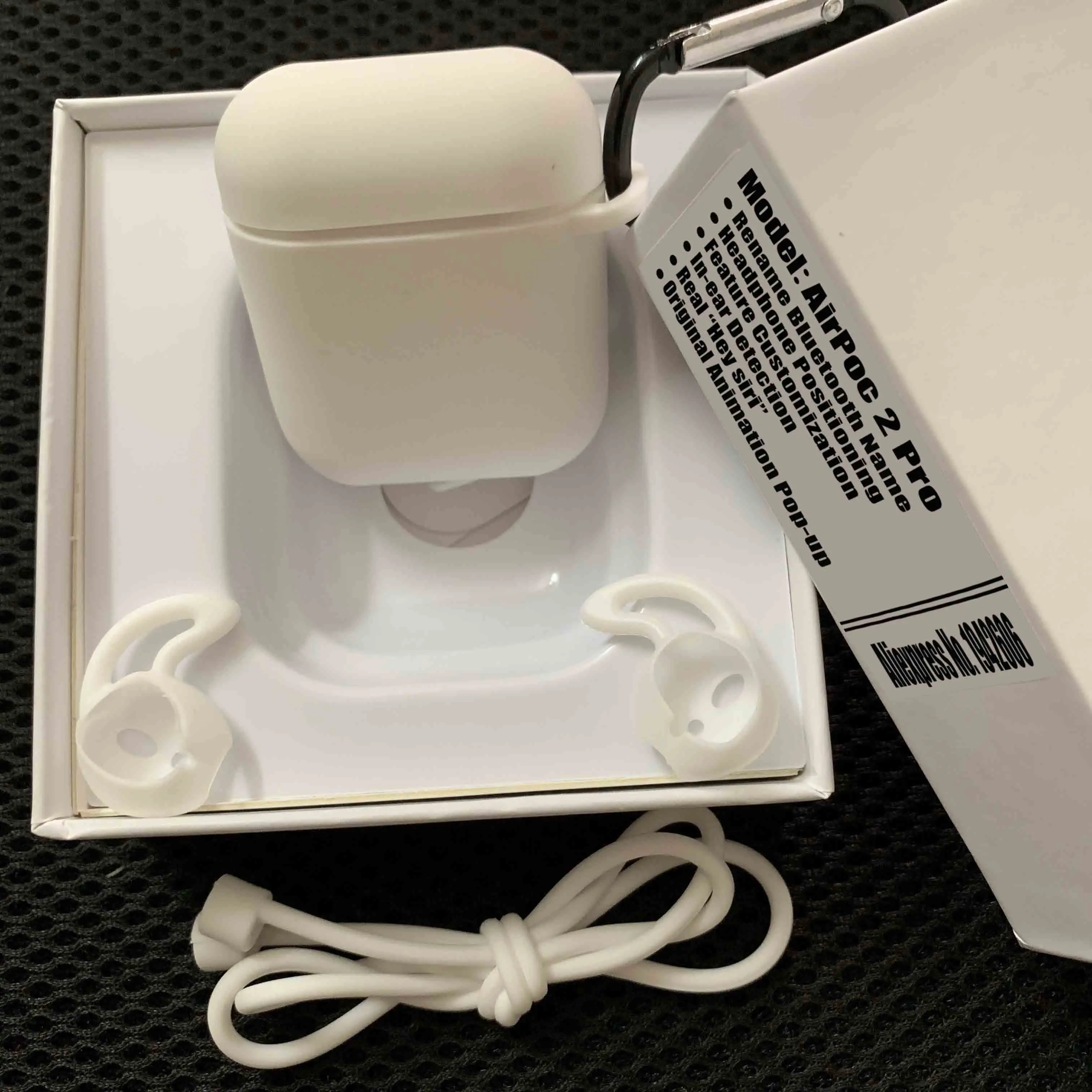 2019 newest AIrpoc 2 pro Final Version 2.0 tws 2 Real siri+Positioning +Name Change Smart Sensor Wireless charging Best version