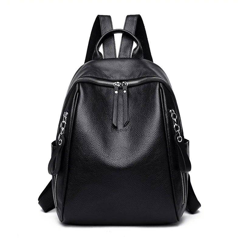 

Women's Bag 2009 Summer New European and American Trend Litchi-print PU Leather Recreational Backpack