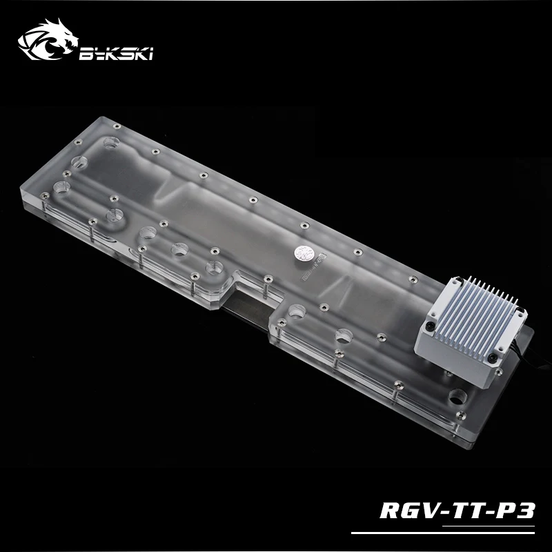 Акриловый RGB резервуар для воды BYKSKI Thermaltake Core P3 чехол компьютера 3PIN 5v DDC