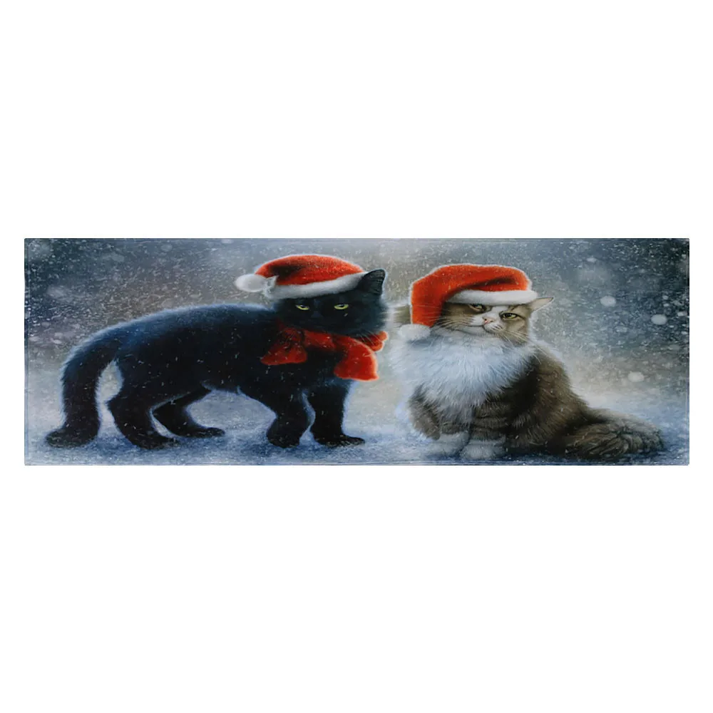 Merry Christmas Придверный коврик домашние ковры Декор 40x120 см коралловый бархат Нескользящие рождественские украшения diy Рождественский коврик