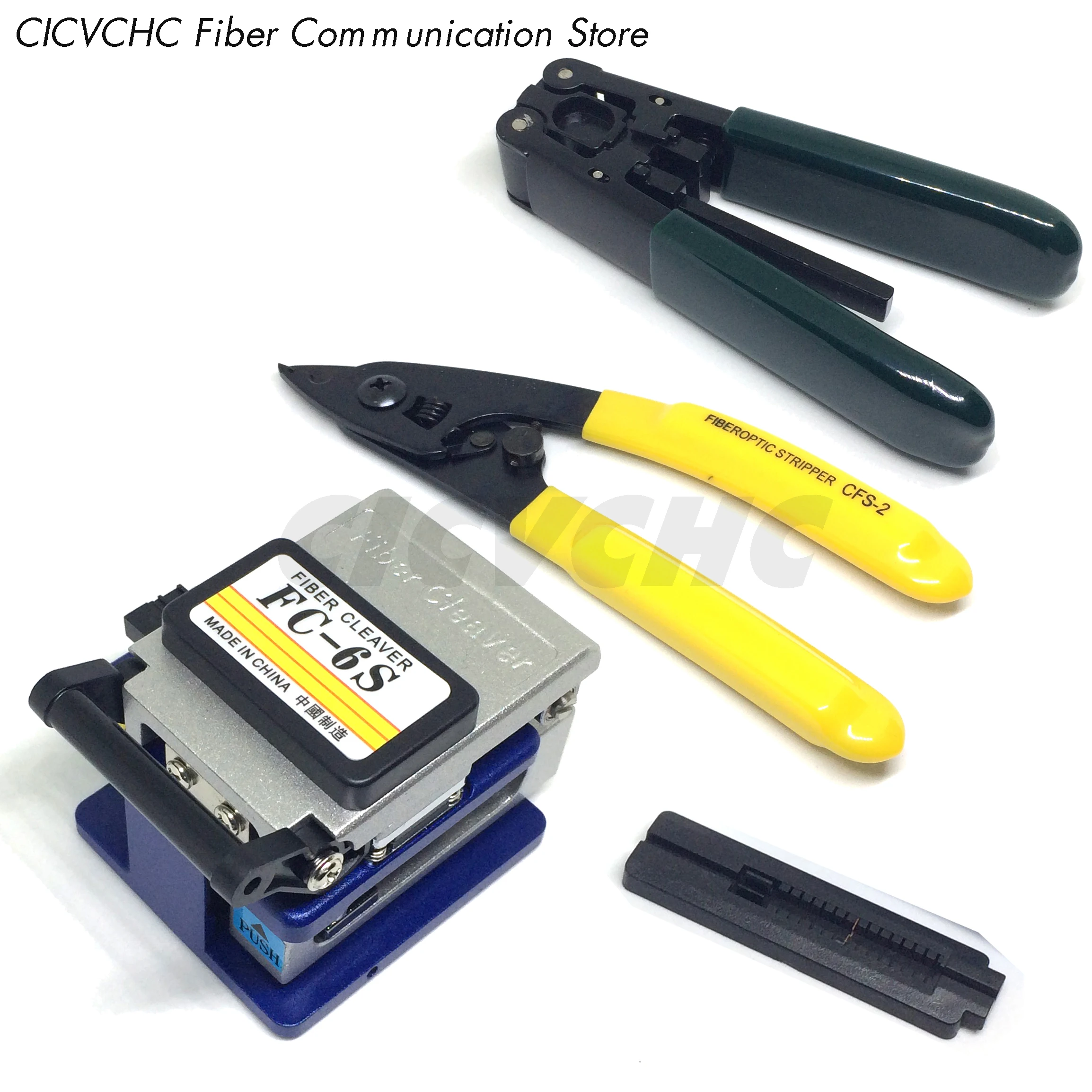 4pcs/Set FTTH tool kits with fiber stripper and fiber cleaver for Fast Connector