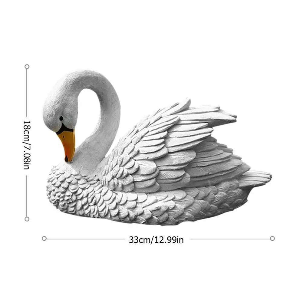 Имитация фигурка лебедя рыба Садовый пруд наружное украшение водной пейзаж декоративные аквариумные Ландшафтные украшения
