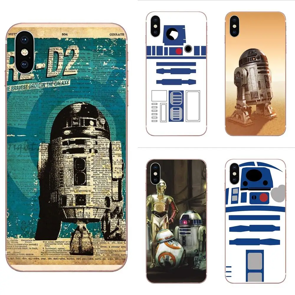 Винтаж R2d2 робот &quotЗвездные войны&quot для Huawei Honor Nova Примечание 5 5I 8A 8X10 Pro 9X Moto G G2 G3 G4