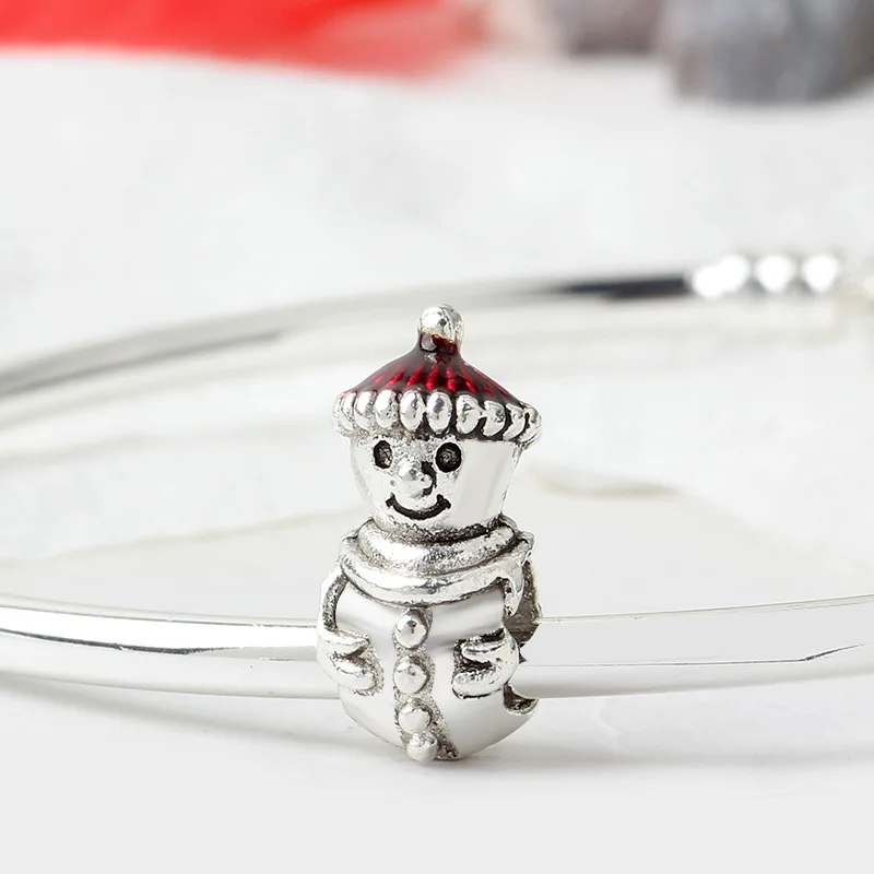 Новинка 2019 оригинальный браслет с бусинами из сплава шапка снеговика и Санты