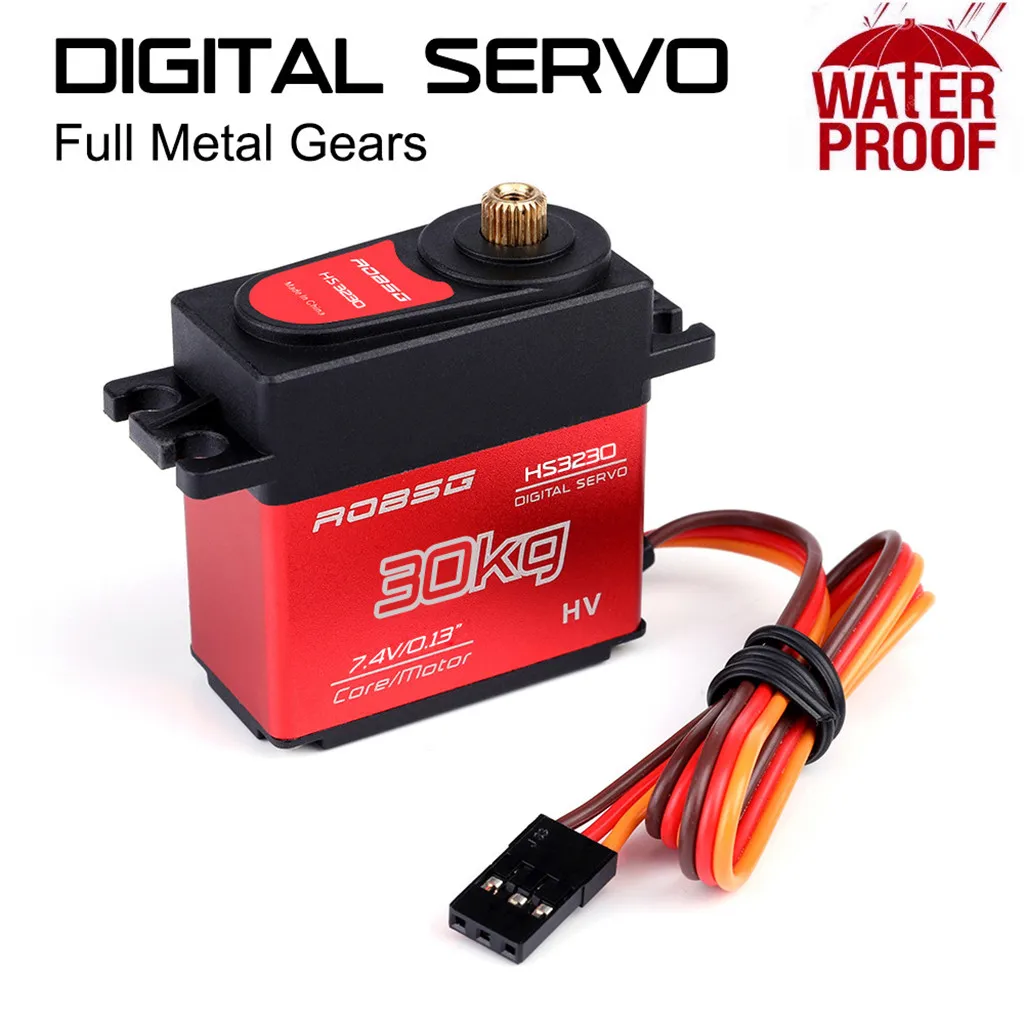

HS3230 30KG 25T RC coreless waterproof metal gear digital servo is usually waterproof version of baja car marine helicopter
