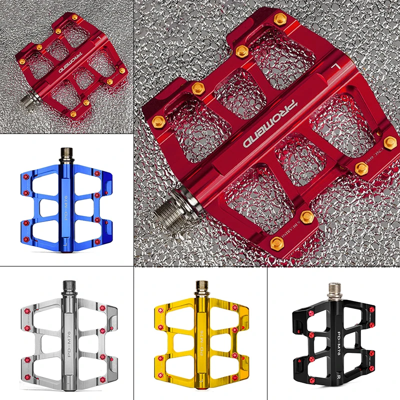 3-Sealed Bearings Bicycle Pedals Lightweight Polishing Aluminium Alloy