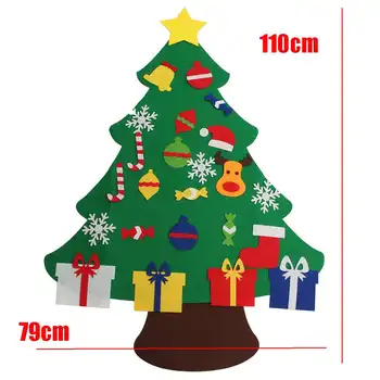 

Christmas Decorations Home Wall Stickers DIY Christmas Stickers 110 x 79cm Christmas Tree Shape Wall Decals Decor Christmas Gift