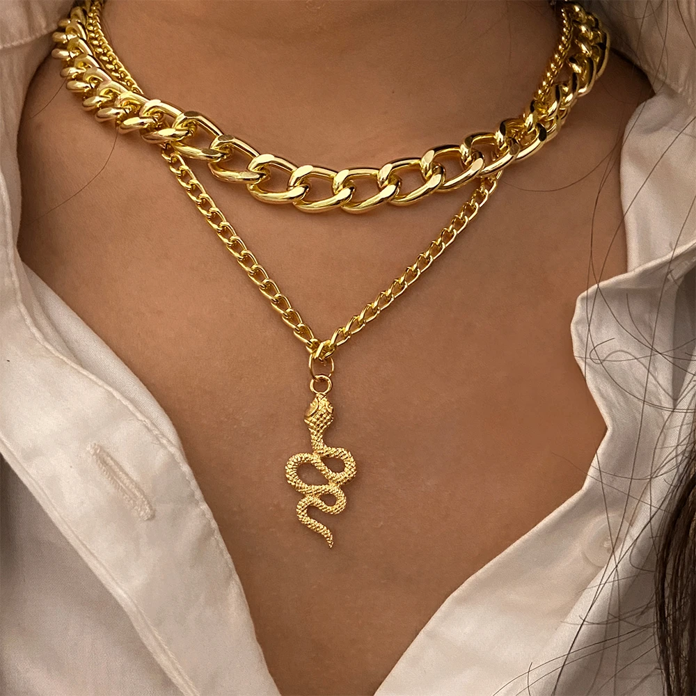 2021 Thin Snake Chain Necklace For Women Collar Gold Choker Necklaces Party Accessories Minimalist Jewelry|Chain Necklaces| - AliExpress