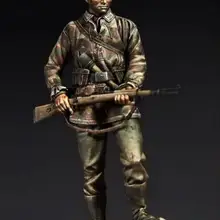 1/18 90 мм Panzer grenadier древняя зима 90 мм Смола модель миниатюрная фигурка без сборки Неокрашенная