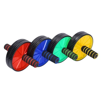 

Abdominal Double-wheeled Rollers With Mats Wheel Ab Rollers Muscle Exercise Gym Rollers Equipments Body