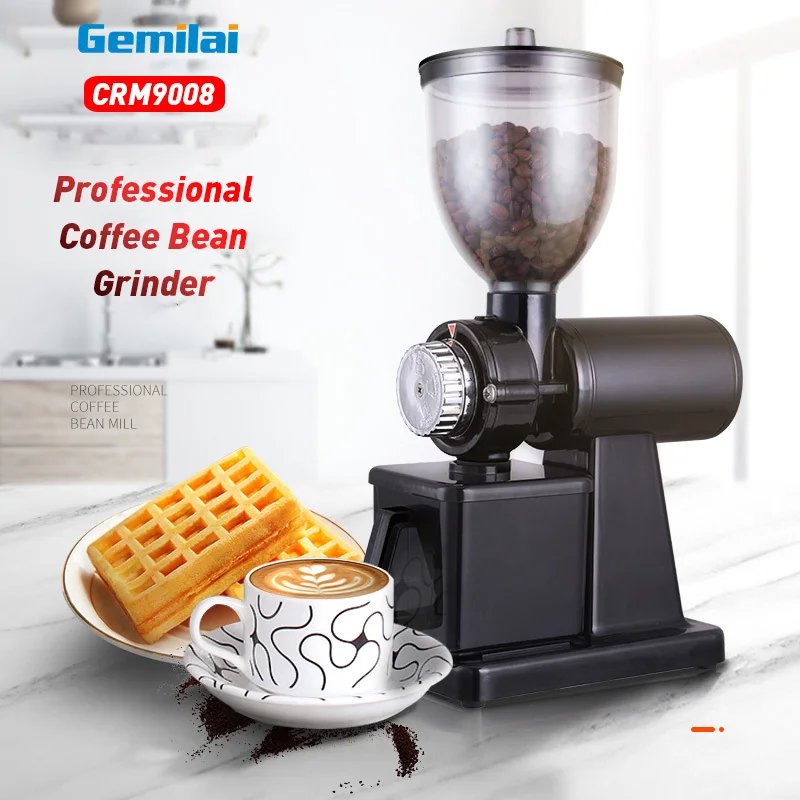 Gemilai CRM9008 commercial coffee grinder electric bean pulverizer mill