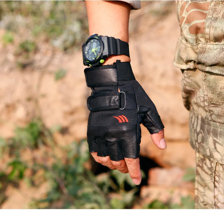 Новые уплотнения 345 поколения мужские уличные камуфляжные тактические велосипедные мотоциклетные спортивные CS перчатки с полупальцами