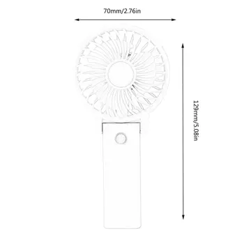 

Mini Handheld Fan Stroller Table Fan with USB Rechargeable Battery Operated Cooling Folding Electric Fan for Household