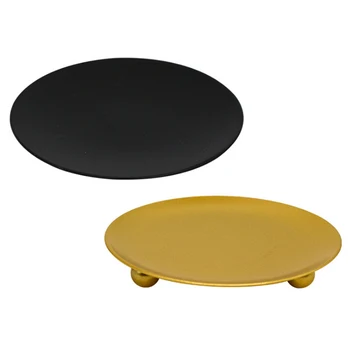 

2020 HOT Selling Functional Nordic Style Candle Holder Round Stable Iron Candle Stand Suitable for Table Decoration