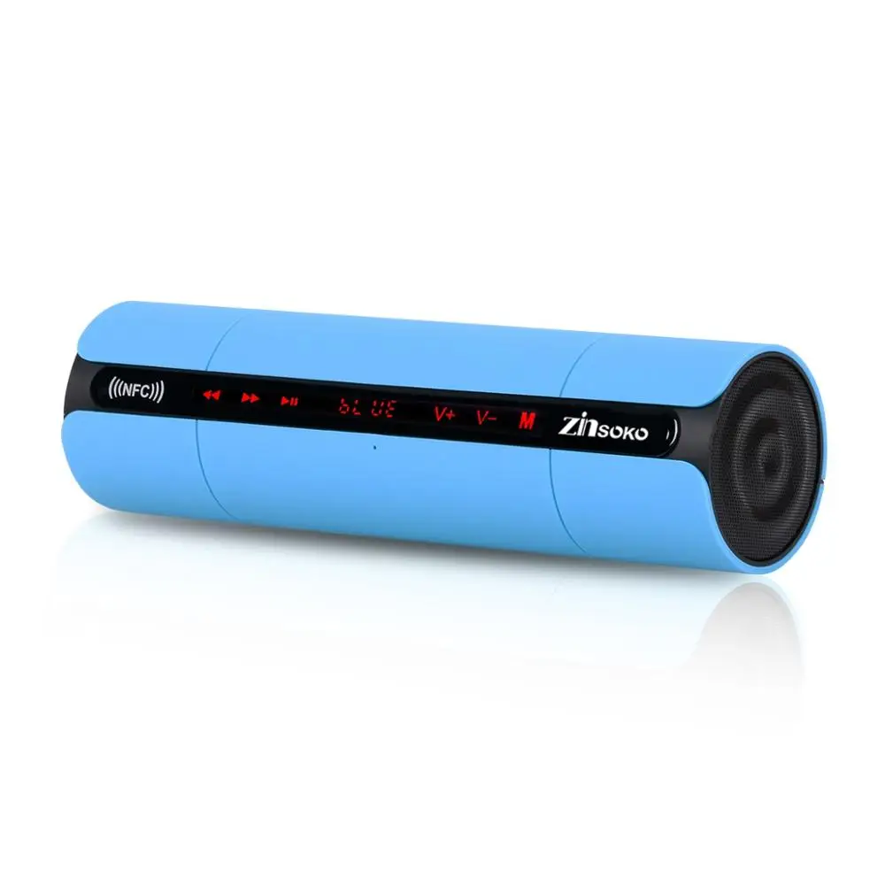 Синий KR8800 bluetooth-динамик Портативный беспроводной радио портативные динамики с USB AUX порт Поддержка TF карты бас Caixa Se сом сабвуфер - Цвет: Синий