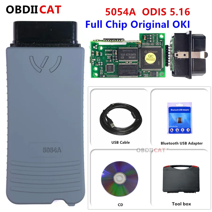 Оригинальный OKI 5054A новейший ODIS V5.1.6 Bluetooth AMB2300 5054 полный чип Поддержка UDS 6154A 5.1.6 для