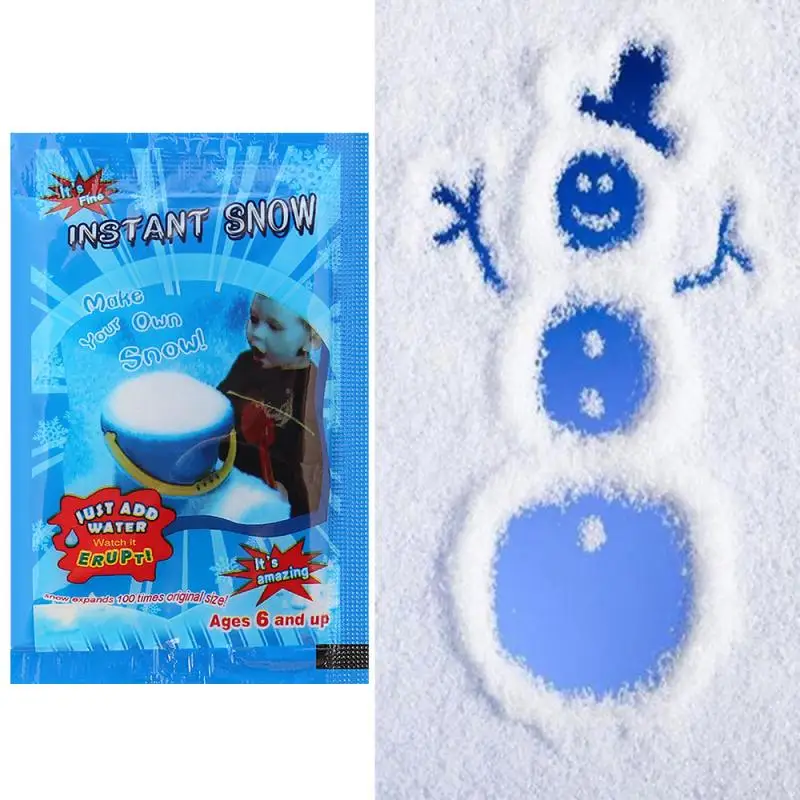 Let It Snow Instant Snow Powder for Slime - Premium Fake Snow for Slime Supplies