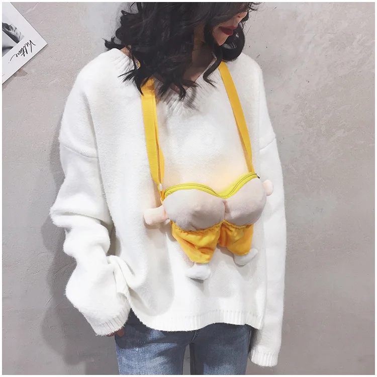 

Cute Fried Fart Bag Crayon Put Mobile Phone Mini Times Confusion Fairy Bag Celebrity Style Deft Pigskin Small Fart Shoulder