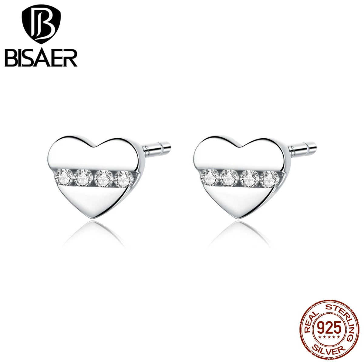 Серьги-гвоздики женские из серебра ECE948 | Украшения и аксессуары