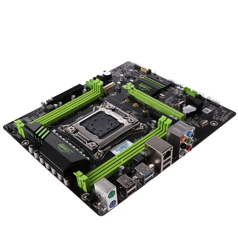 X79 материнская плата 2011 ATX основная плата USB3.0 SATA3.0 PCI-E 16X NVME M.2 SSD поддержка памяти REG ECC и процессор ЦП E5