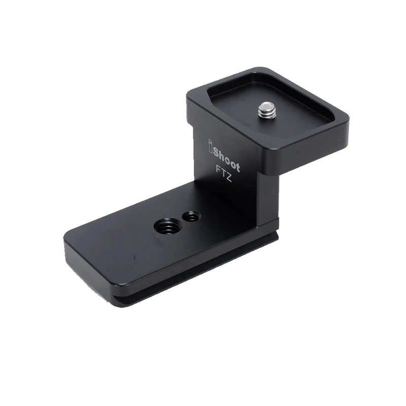 staffa di supporto per obiettivo con Arca Fit piastra a sgancio rapido compatibile con Nikon FTZ Mount Converter Lens Adapter Ring Anello di ricambio per treppiede iShoot