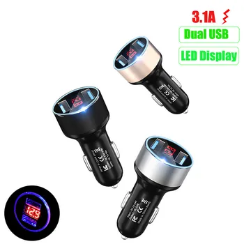 

3.1A Dual USB Car Charger LED Display For Chevrolet Cruze Captiva Matiz TRAX Aveo Sonic Lova Sail EQUINOX Impala Suburban Activ