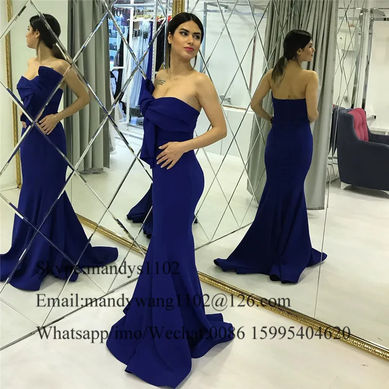 Mbcullyd Mermaid Prom Dresses Long Elegant Royal Blue Imported Evening Dress Formal Backless Vestidos de fiesta de noche