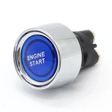 

1pc 12V Blue LED Car Engine Start Push Button Switch Ignition Starter Kits Keyless Start Swith Auto Interior Accessories