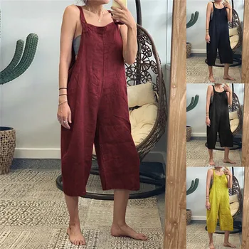 

Cotton Maternity Clothes Pregnant Strap Pants Trousers 2020 Loose Pregnant Women Rompers Overalls Jumpsuits Pregnancy Clothings