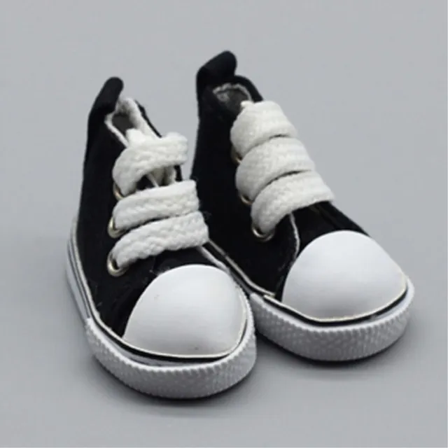 Adollya 5cm 1/6 BJD Doll Shoes Handmade Shoes For Dolls Mini Canvas Shoelace  Doll Accessories Toys For Children BJD Accessories 4